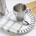 Stainless Steel Coffee Stacked Cups 4 Set